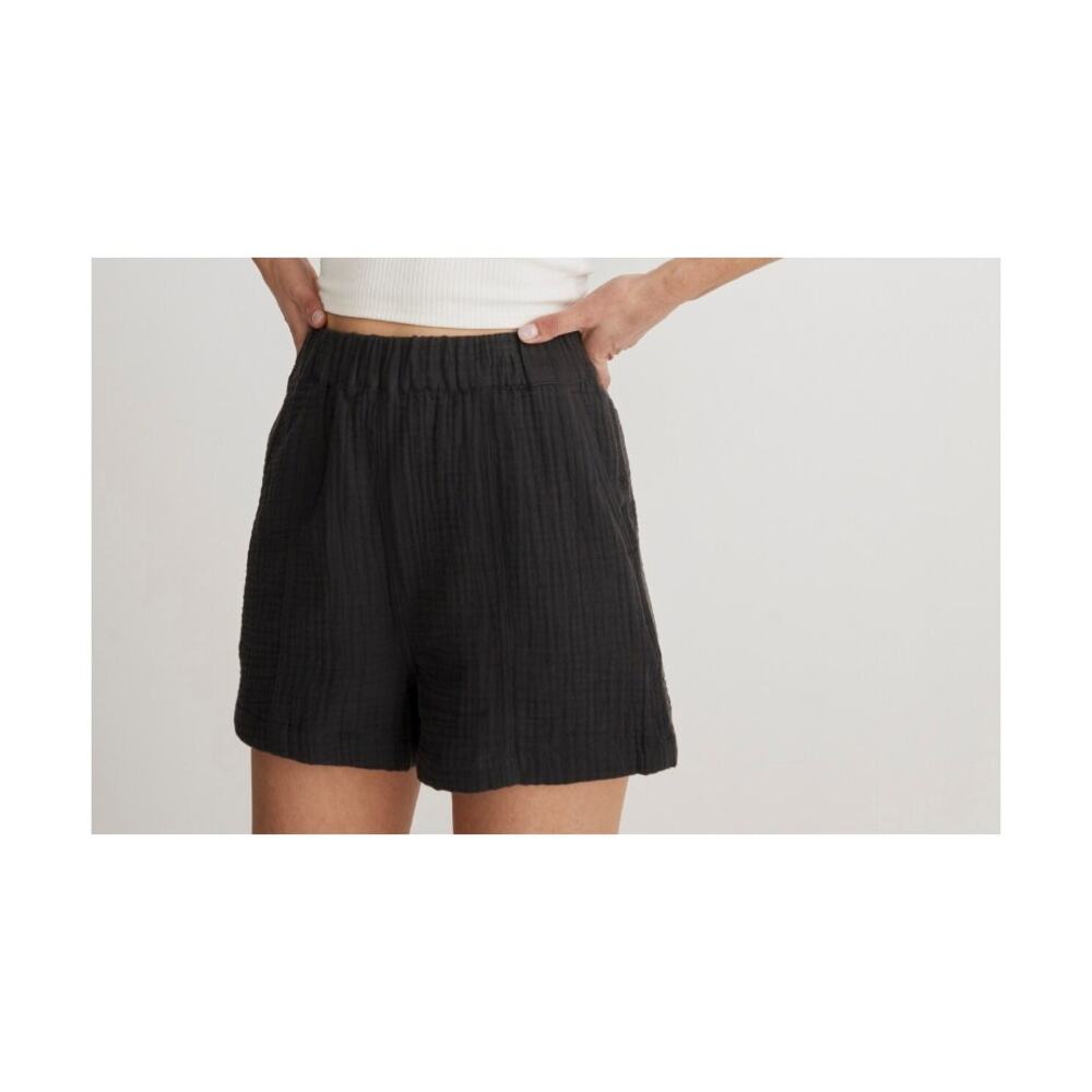 NWT Madewell Easy Pull-On Shorts in Black Coal Size Small - Picture 6 of 6